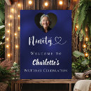 Search for 90th birthday posters Navy blue