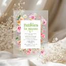 Search for elegant twin baby shower invitations Floral