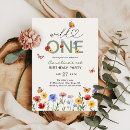 Search for colorful 1st birthday invitations Wild one