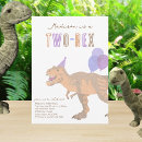 Search for two rex birthday invitations Cute