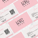 Search for virtual business cards Blush pink