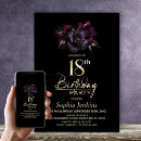 Search for purple 18th birthday invitations Elegant