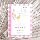 Search for pink gingham baby shower invitations Plaid