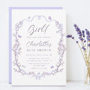 Search for light purple baby shower invitations For her