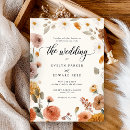 Search for fall flowers wedding invitations Watercolor
