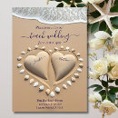 Search for hearts in the sand invitations Nautical