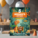 Search for trex birthday invitations Colourful cartoon illustrations