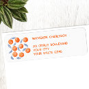 Search for orange fruit return address labels Mediterranean