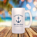 Search for boat captain mugs Navy blue