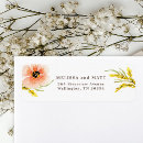 Search for spring wedding return address labels Wildflower