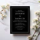 Search for classic black and white wedding invitations Formal