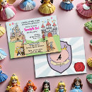 Search for prince and princess birthday invitations Castle