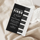Search for piano recital invitations Modern