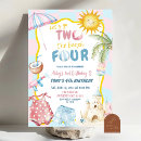 Search for pink and blue birthday invitations For kids