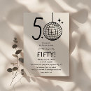 Search for disco 50th birthday invitations Fun