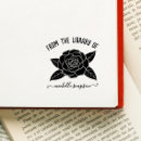 Search for flower rubber stamps Ex libris