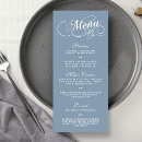 Search for dusty blue wedding menus Stylish