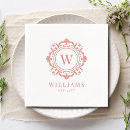 Search for rose gold wedding napkins Minimalist
