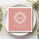 Search for rose gold wedding napkins Minimalist