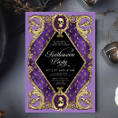 Search for black gold purple invitations Gothic