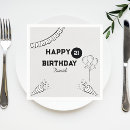 Search for happy 21st birthday napkins Script