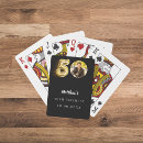 Search for 50th birthday playing cards Gold