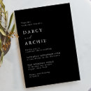 Search for modern black wedding invitations Minimal