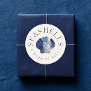 Search for seashell wedding stickers Under the sea