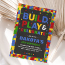 Search for building blocks invitations Bricks