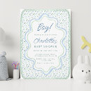 Search for blue and green baby shower invitations Mother to be