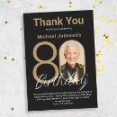 Search for 80th birthday thank you cards Modern