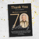Search for 70th birthday thank you cards Modern