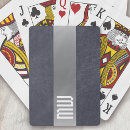 Search for aluminum playing cards Silver