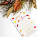 Search for harvest baby shower invitations Leaves