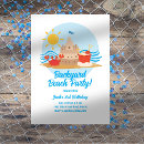 Search for sand castle birthday invitations Summer