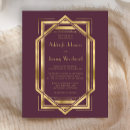 Search for red wine invitations Gold