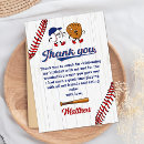 Search for baseball thank you cards Little slugger