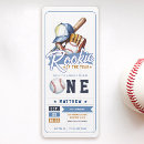 Search for baseball ticket birthday invitations Little slugger