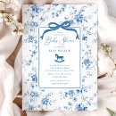 Search for blue toile invitations Vintage