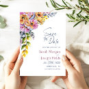 Search for pink and orange wedding save the dates Flowers