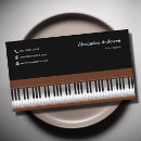 Search for piano business cards Classical