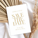 Search for gold white save the dates Chic