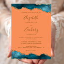 Search for turquoise and brown wedding invitations Elegant