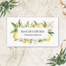 Search for essential oil business cards Lemon