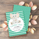 Search for elephant thank you cards Turquoise