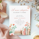 Search for a new chapter baby shower invitations Floral