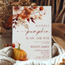 Search for floral pumpkin baby shower invitations A little pumpkin