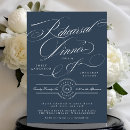 Search for formal dinner invitations Navy blue