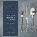 Search for navy blue wedding menus Calligraphy