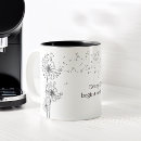 Search for dandelion mugs Black and white